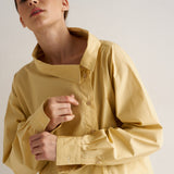 The Asymmetry Shirt in Yellow Baby Stripe