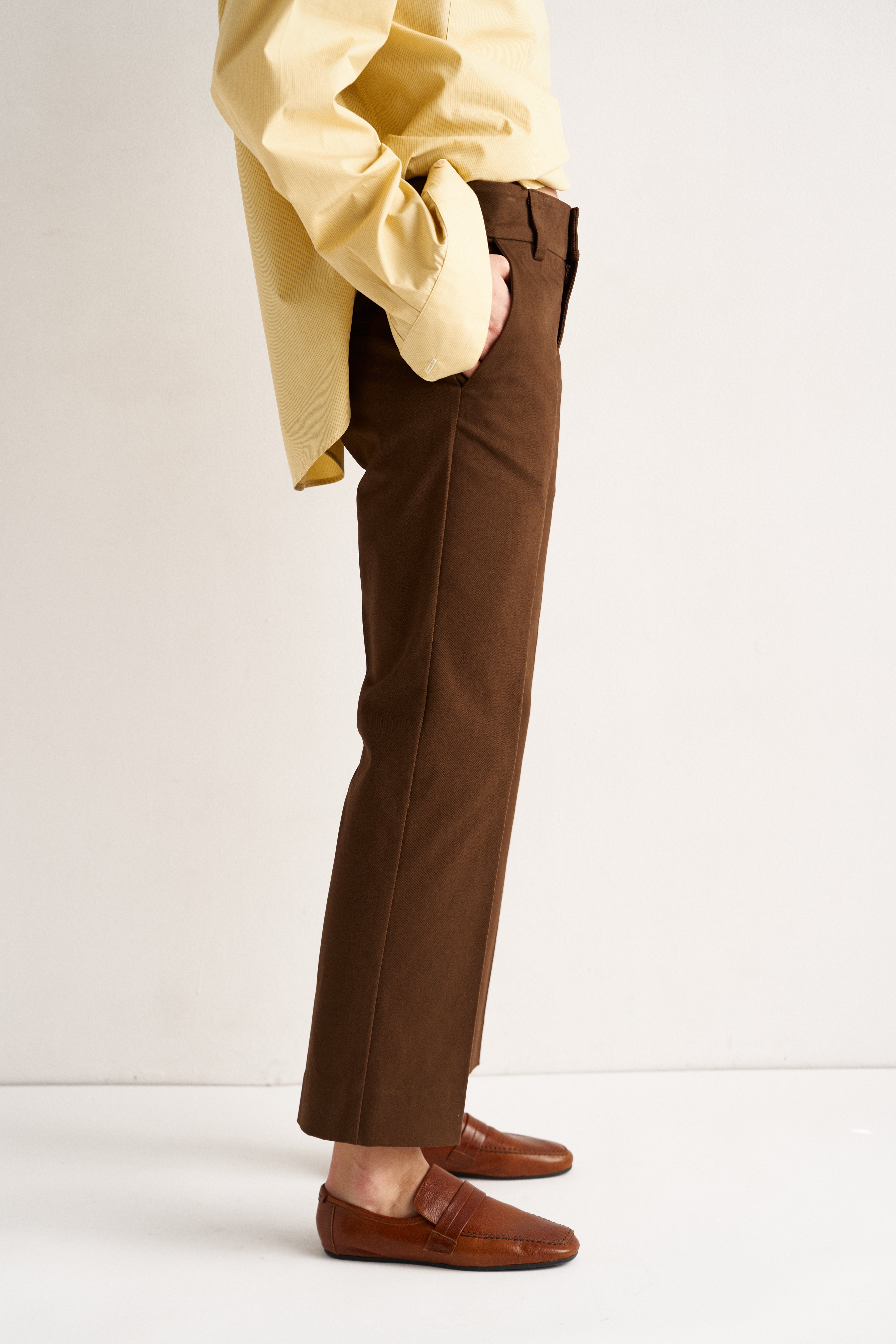 The Kick Trouser in Brown