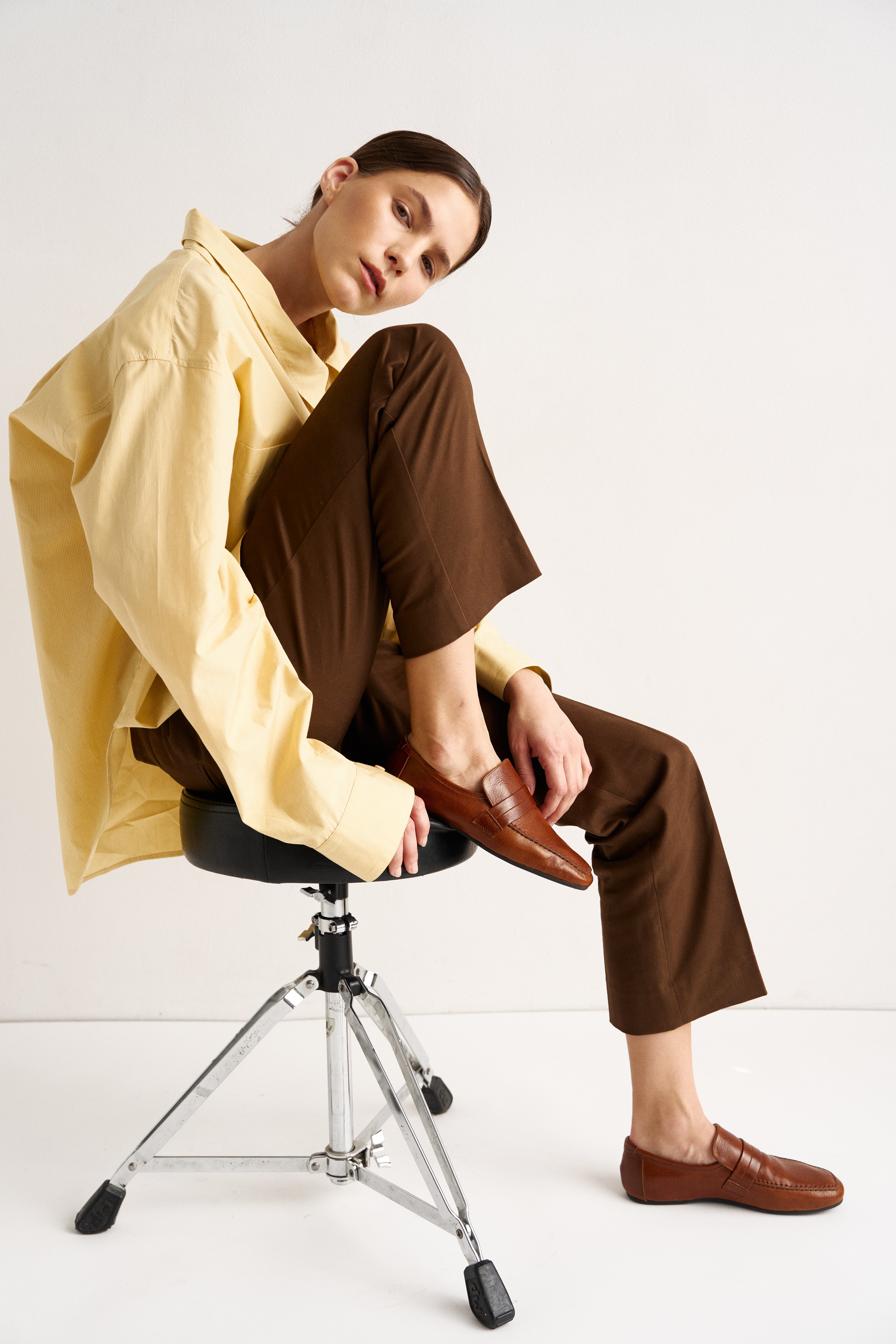 The Kick Trouser in Brown