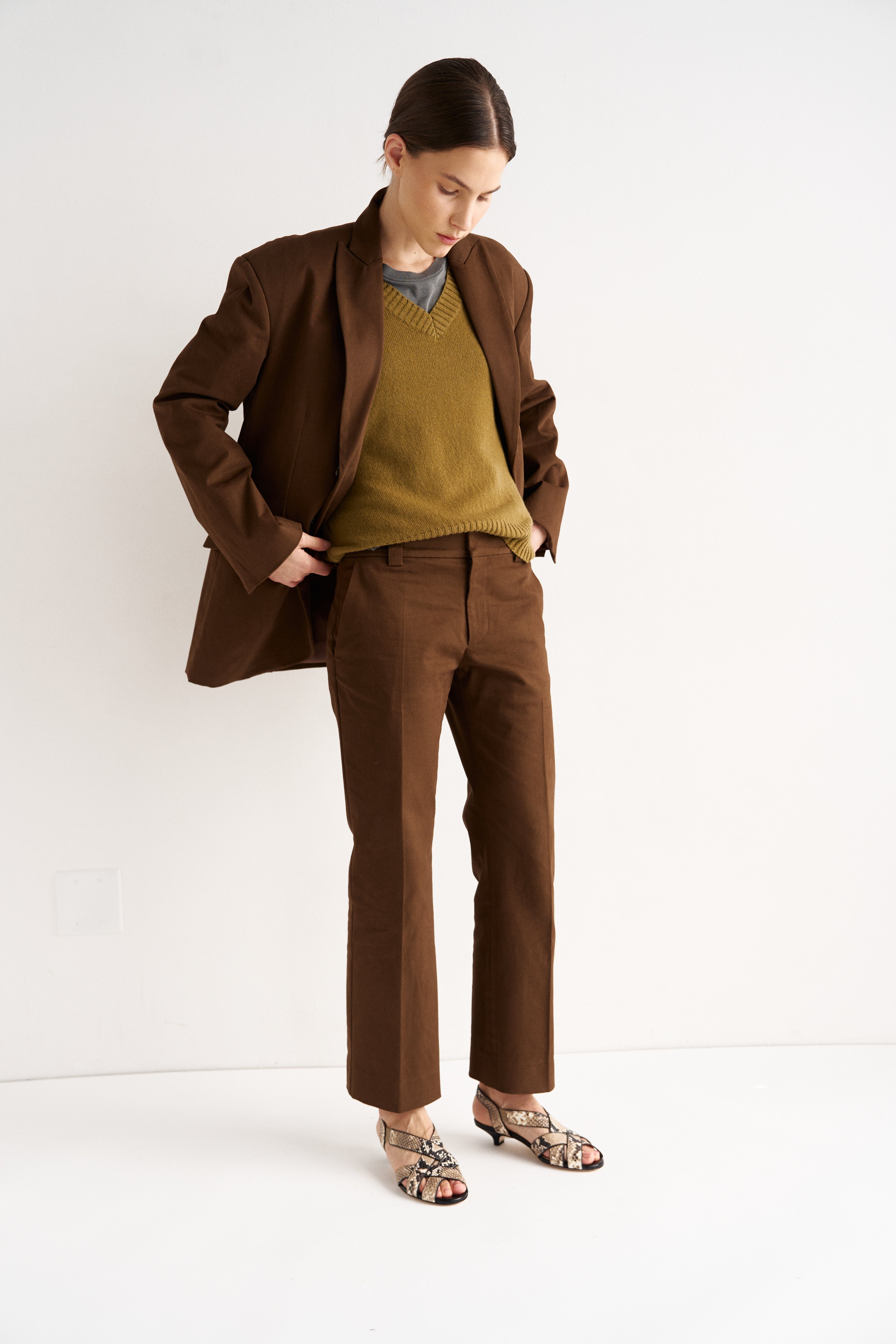 The Kick Trouser in Brown