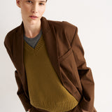 The Knit Vest in Moss