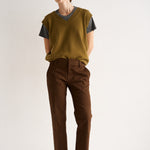 The Knit Vest in Moss
