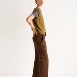 The Knit Vest in Moss