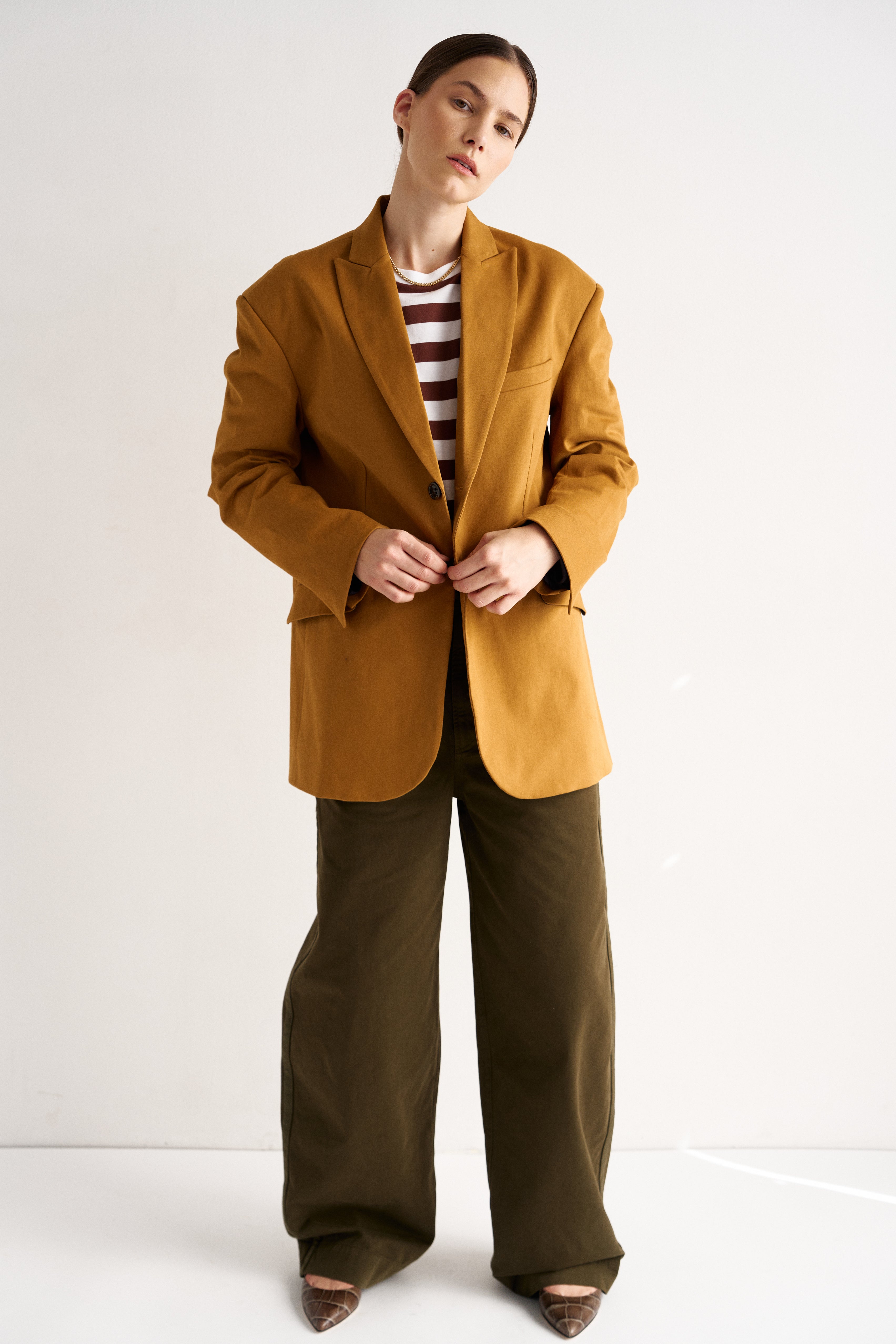 The Oversized Blazer in Mustard