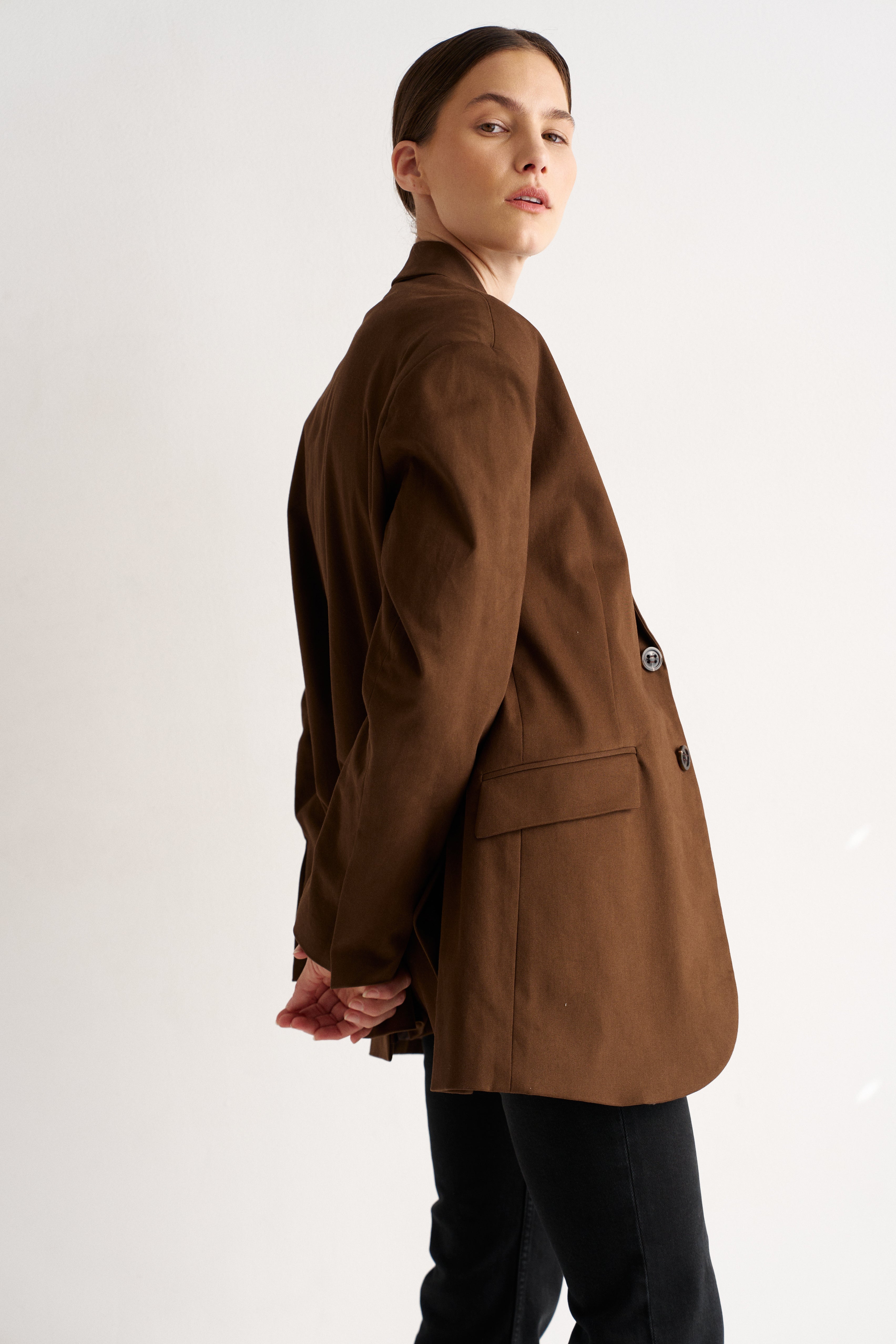The Oversized Blazer in Brown
