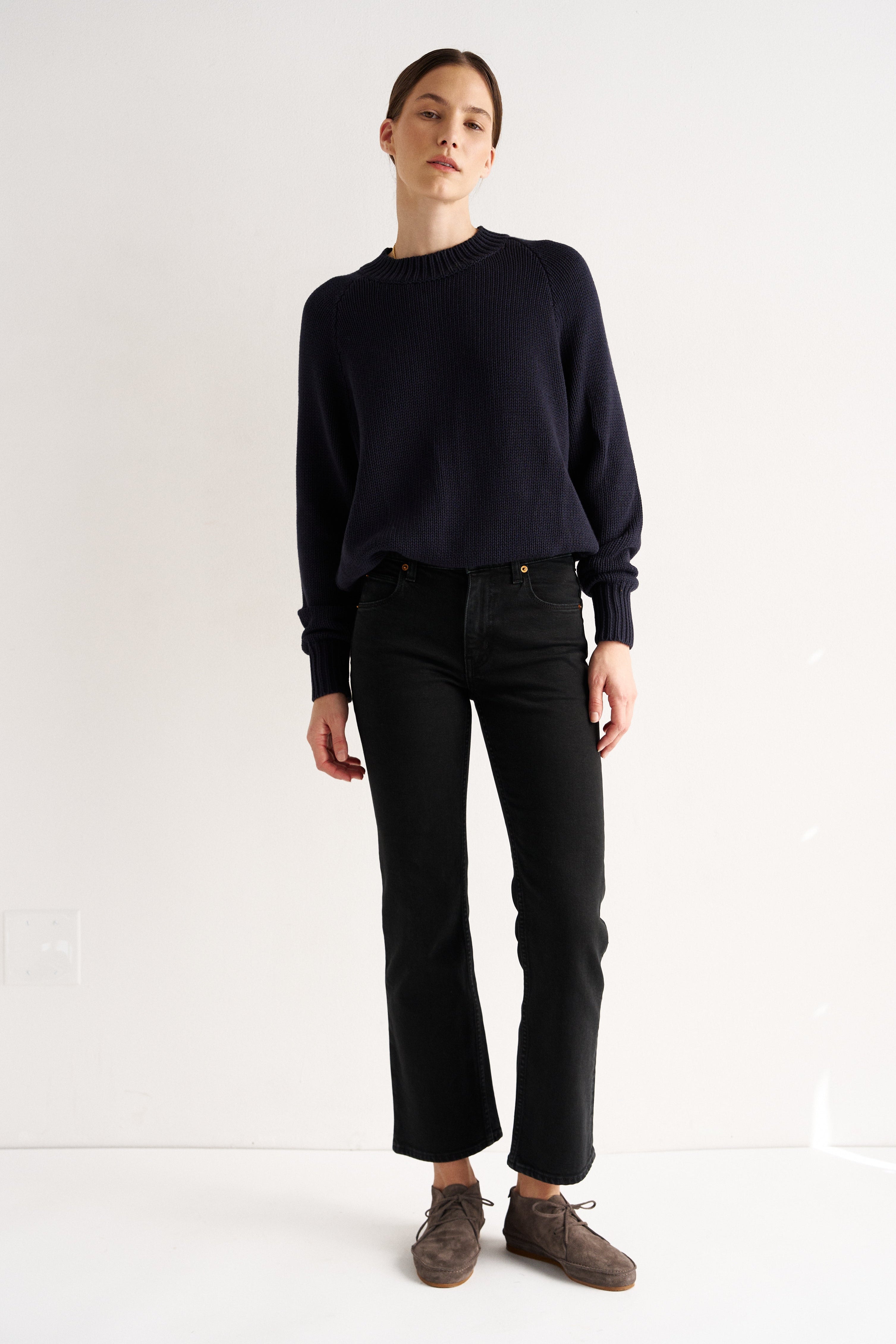 The Rooney Mid in Washed Black