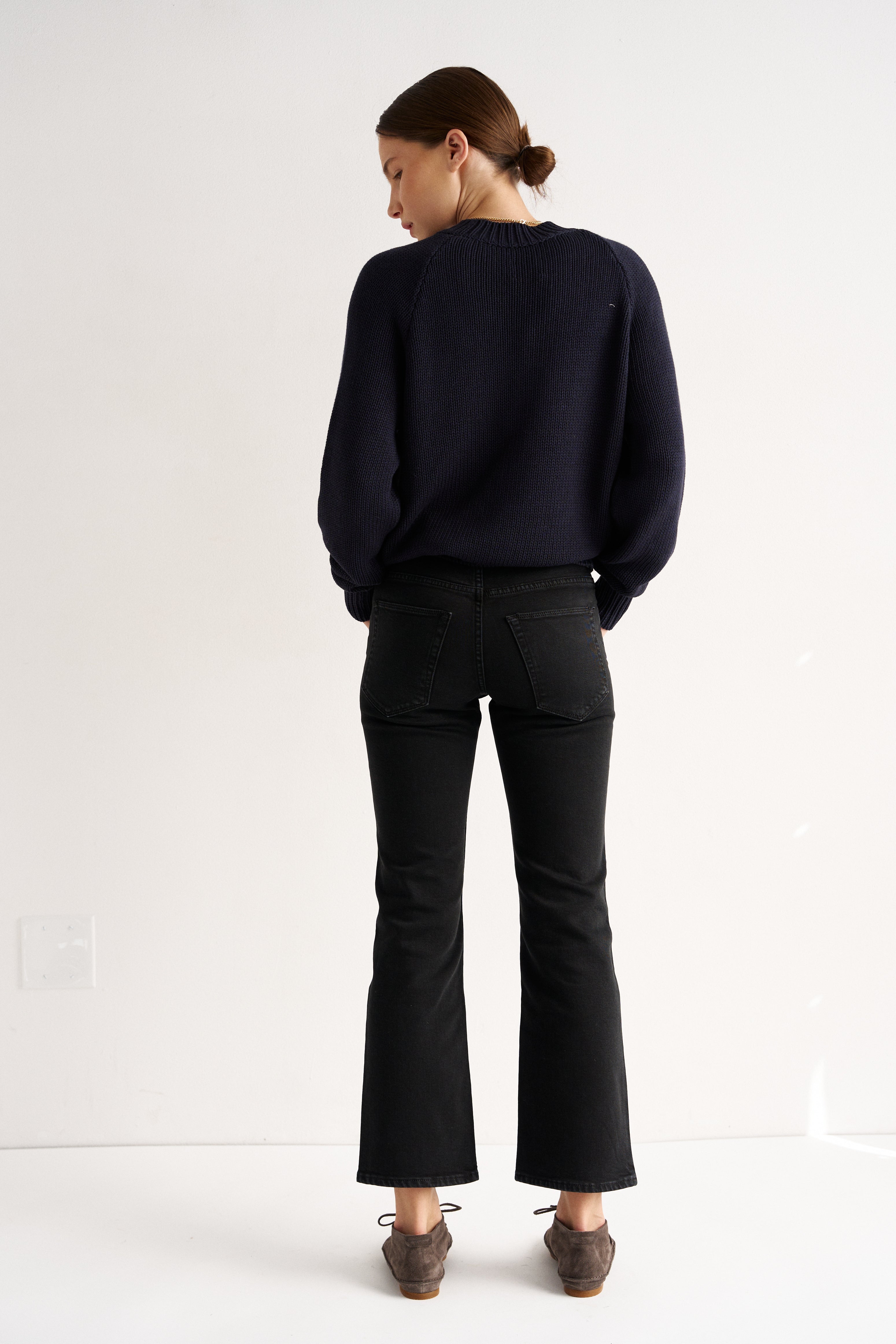 The Rooney Mid in Washed Black