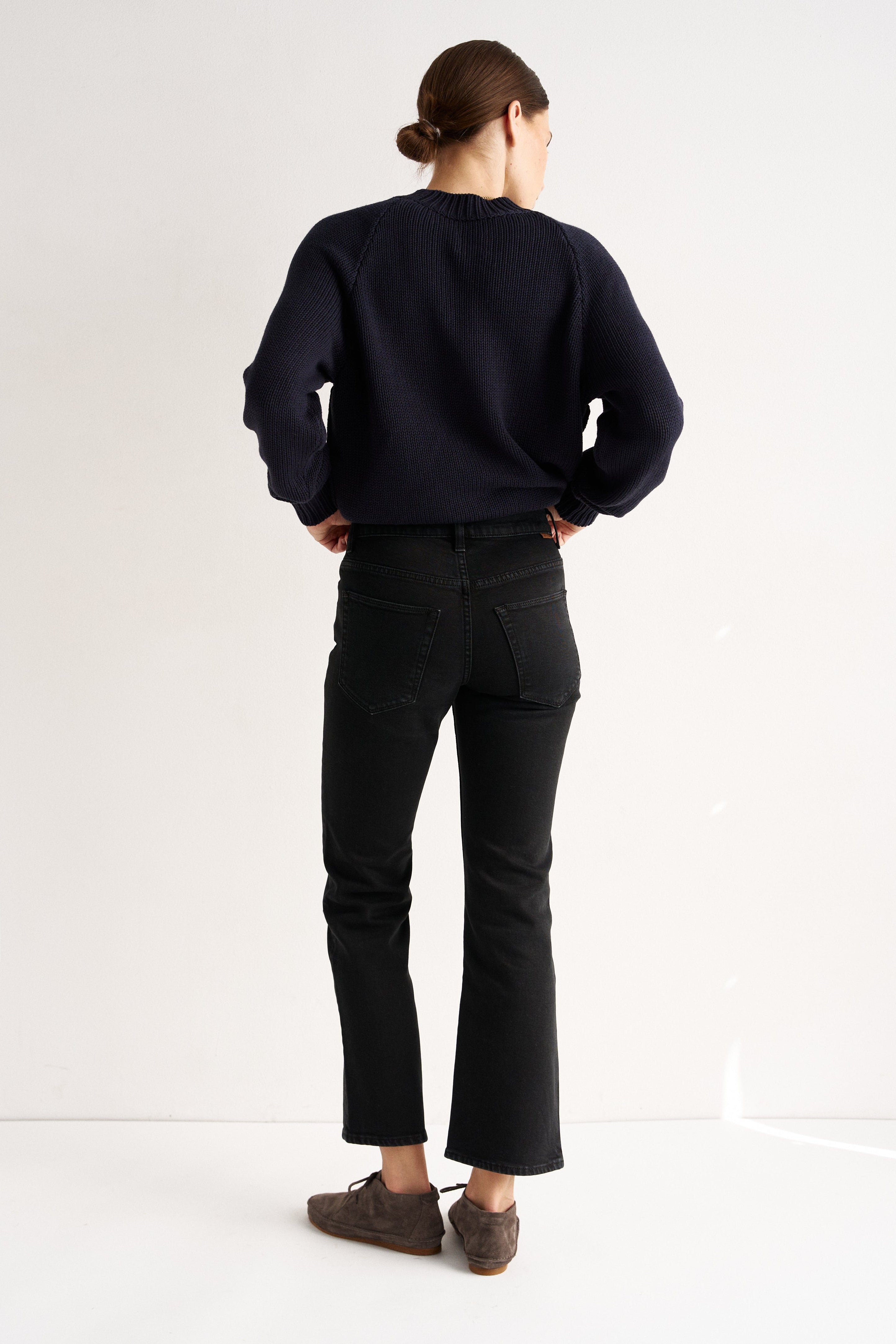 The Rooney Mid in Washed Black