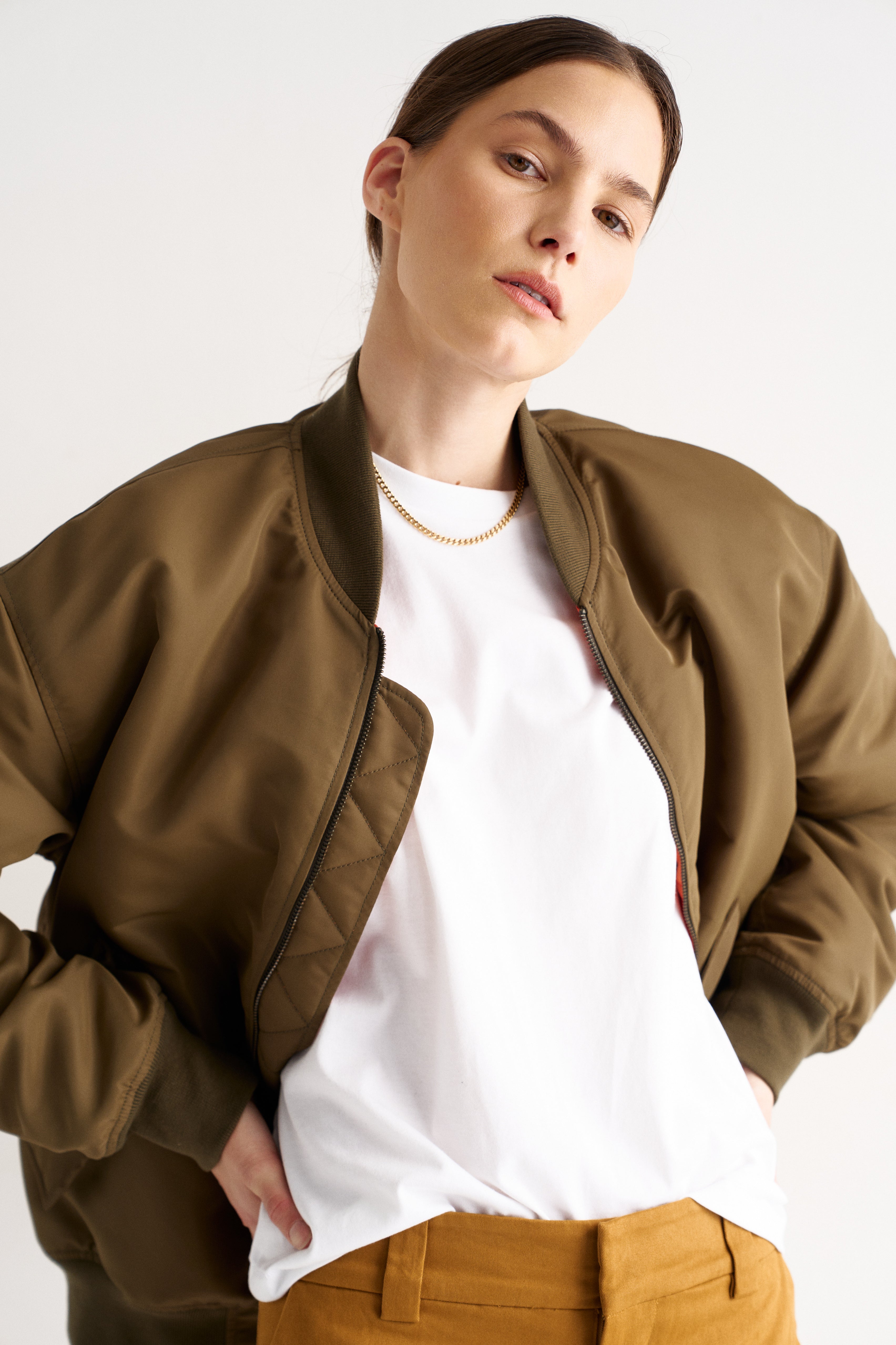 The Reversible Bomber in Olive