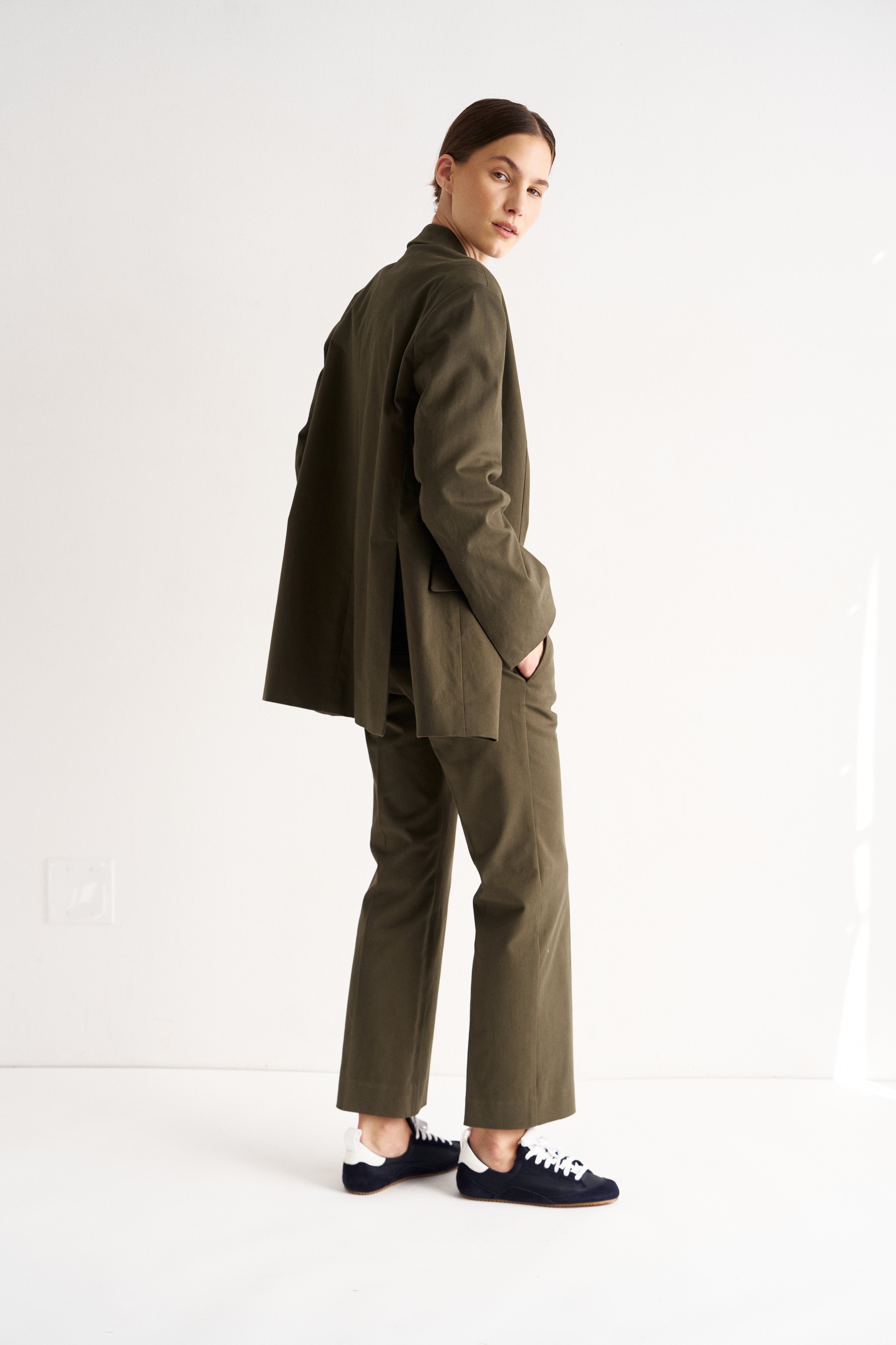 The Kick Trouser in Olive