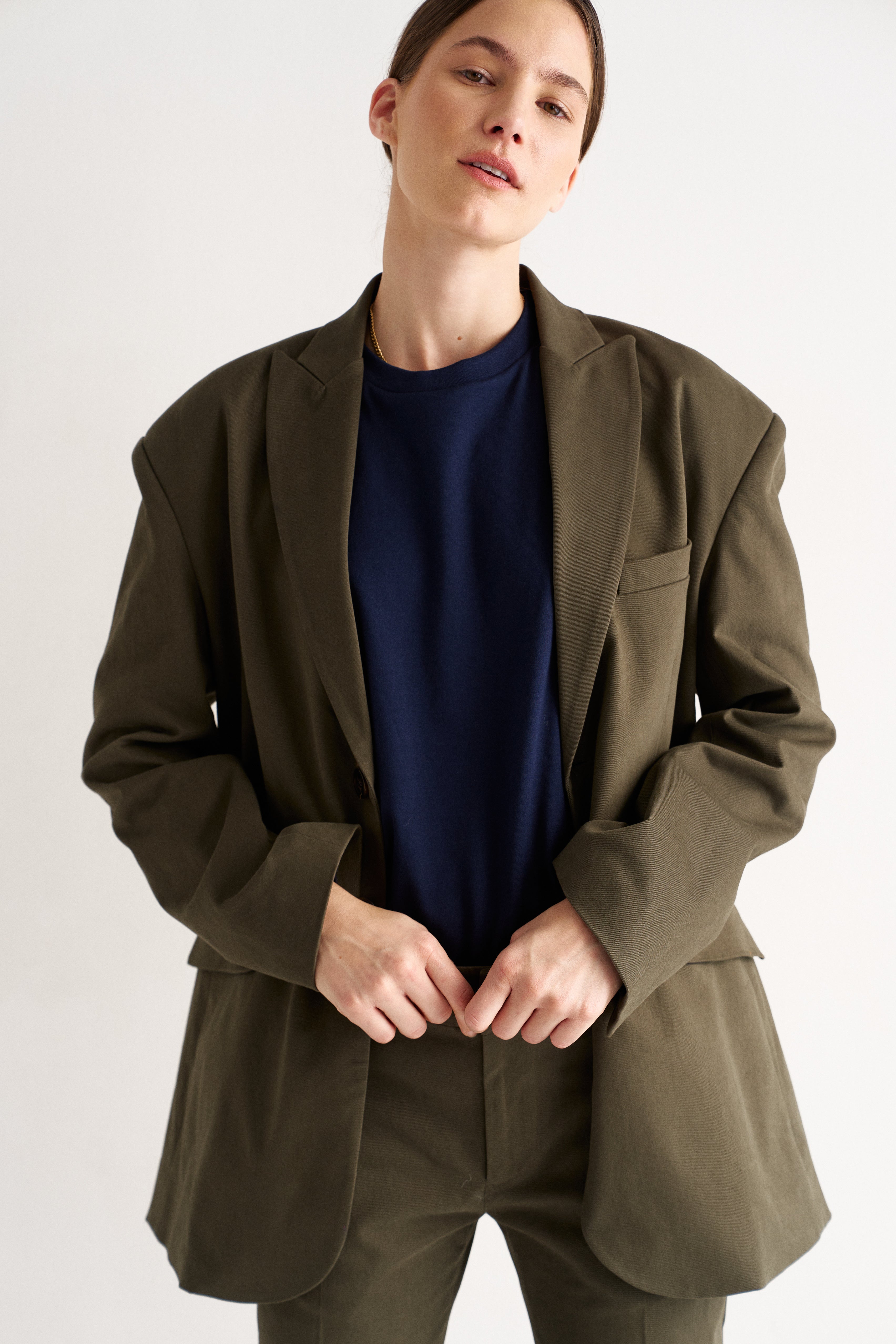 The Oversized Blazer in Olive