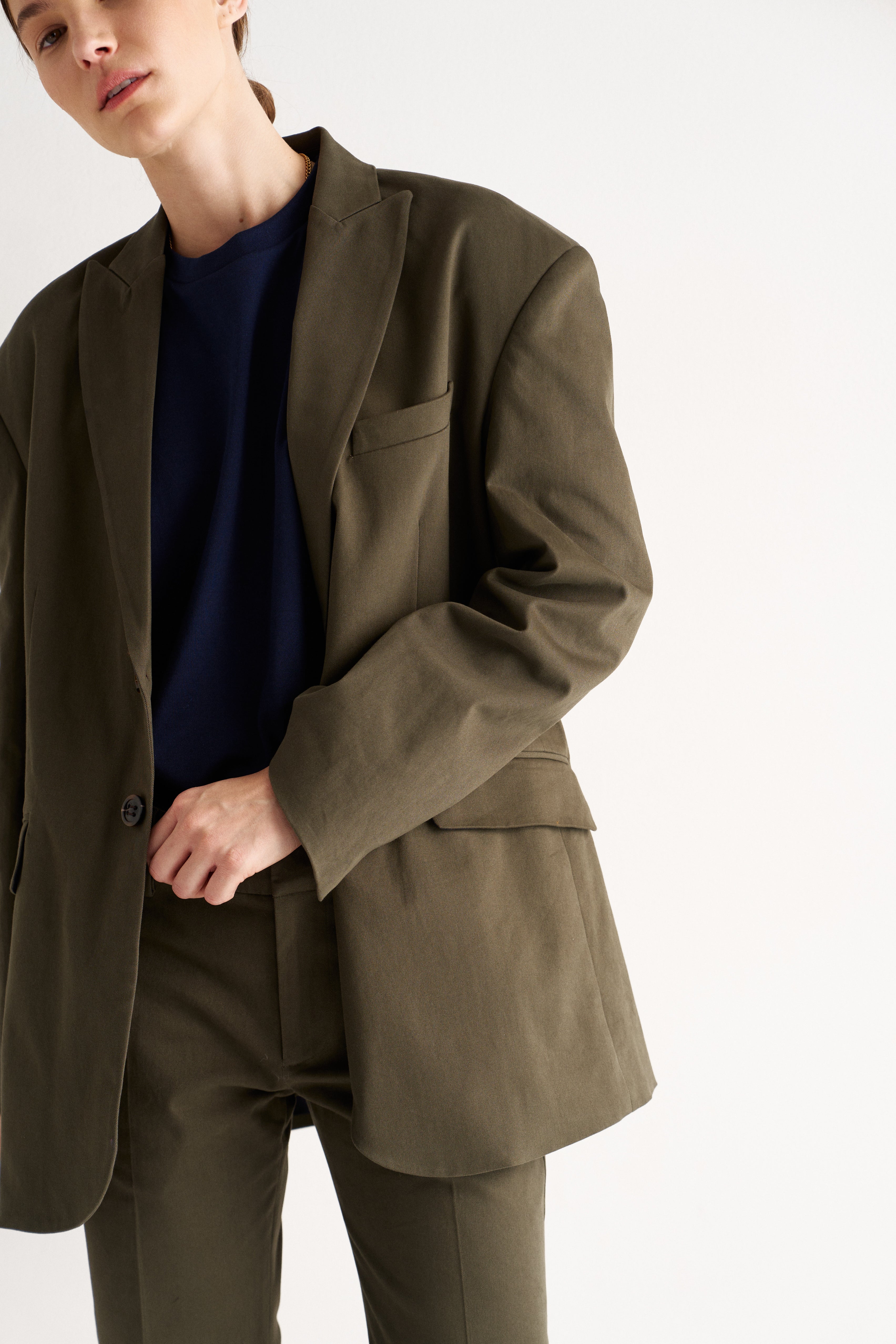 The Oversized Blazer in Olive