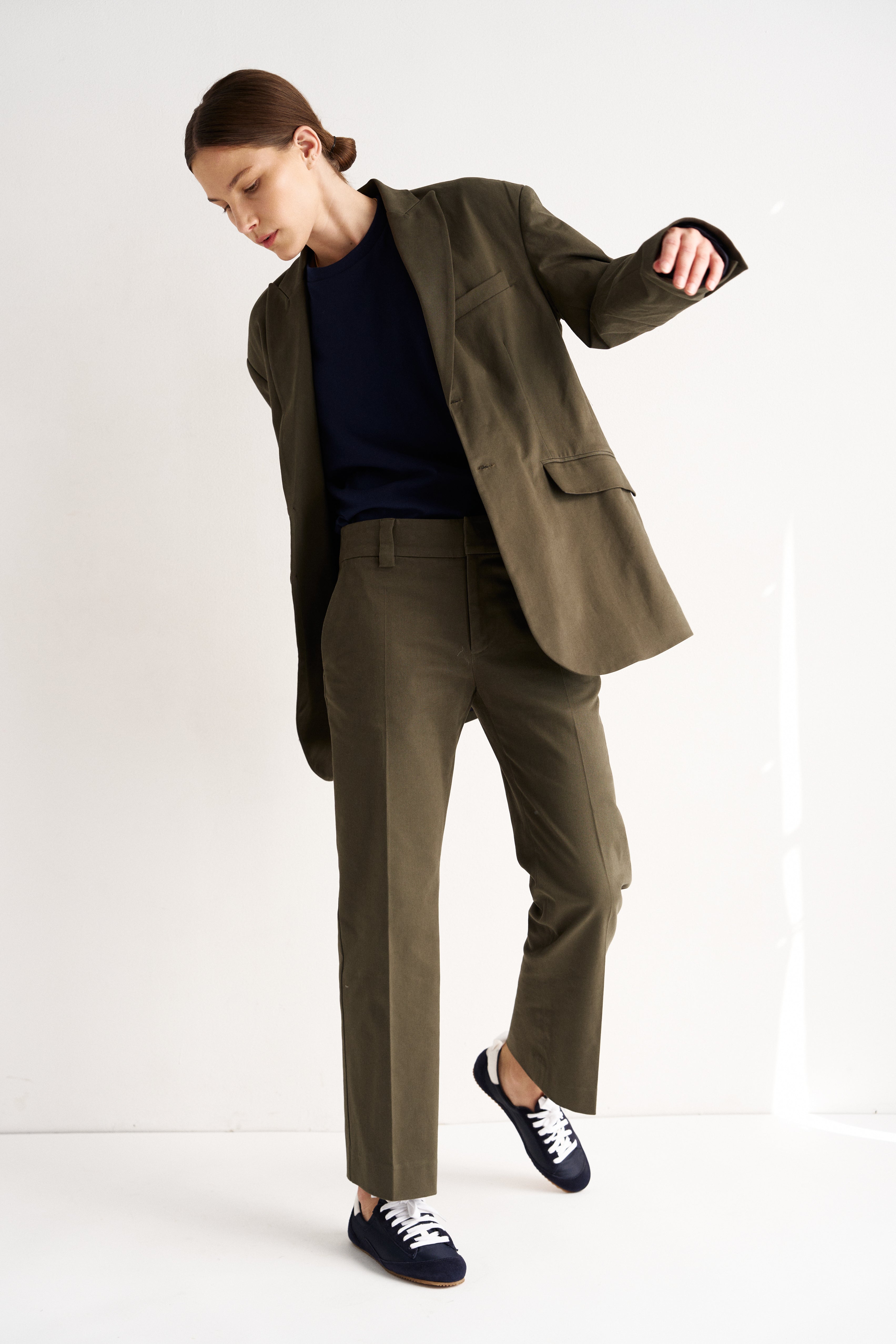 The Kick Trouser in Olive