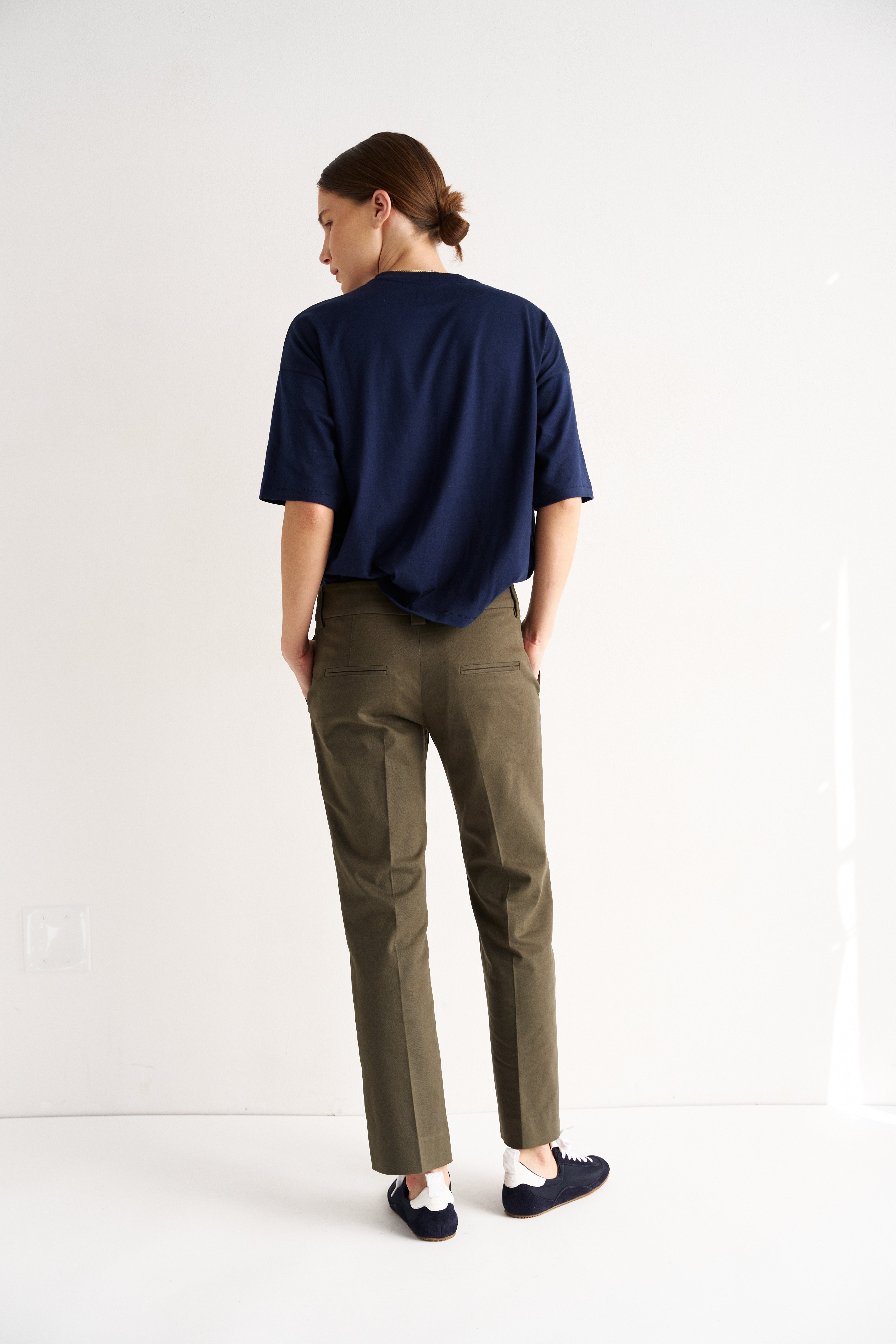 The Kick Trouser in Olive