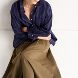 The Weekend Shirt in Royal Stripe