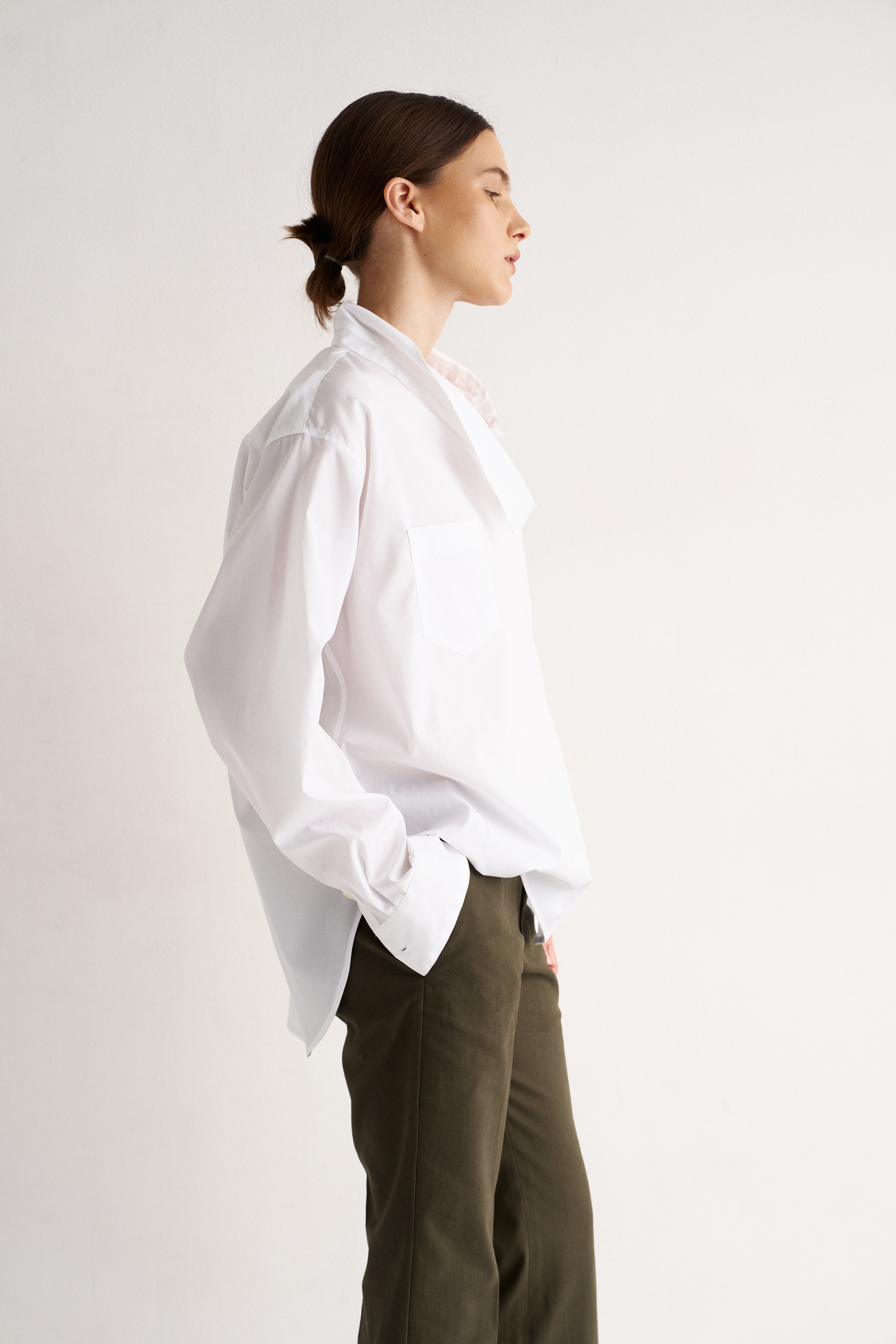 The Asymmetry Shirt in White