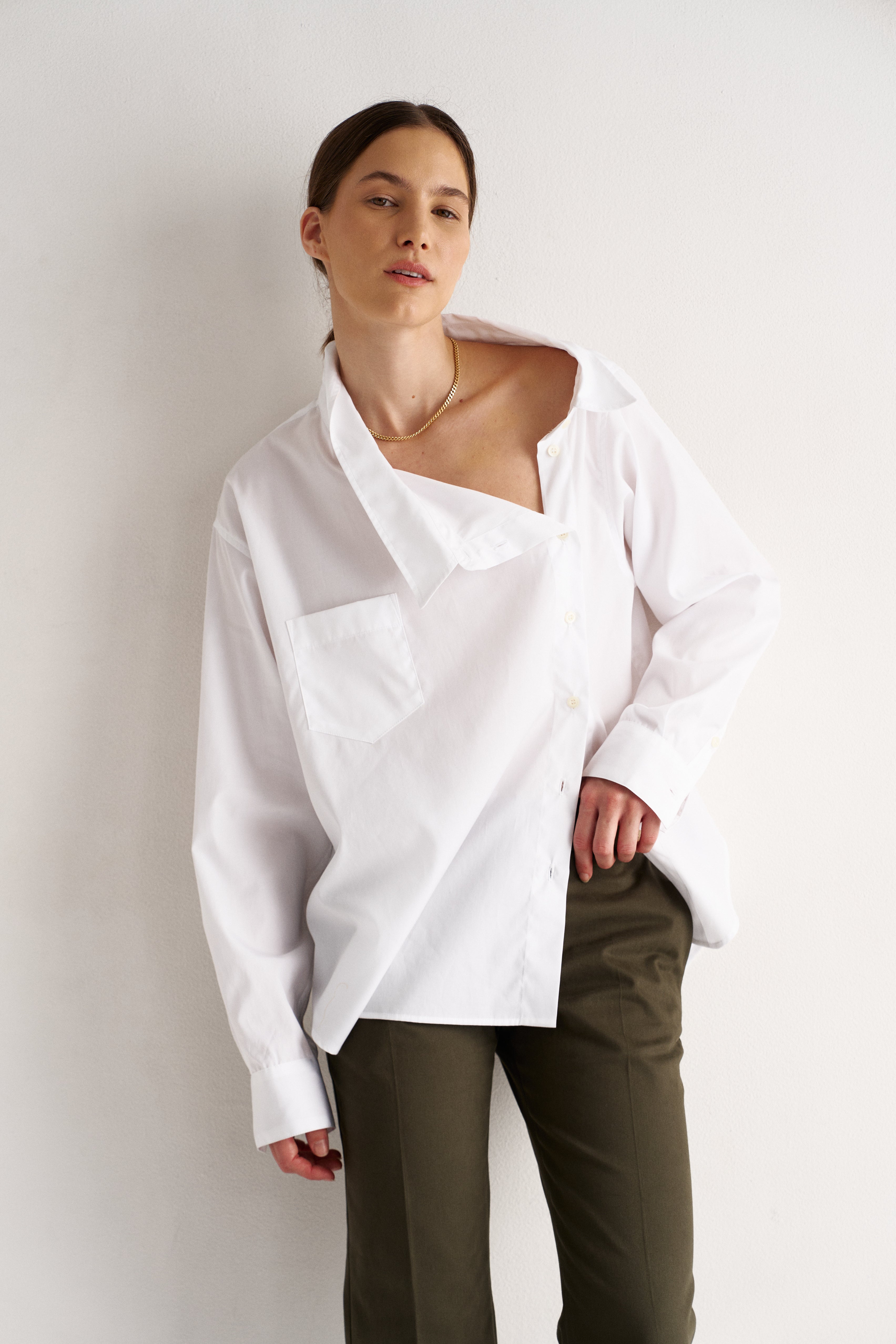 The Asymmetry Shirt in White