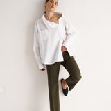 The Asymmetry Shirt in White