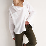 The Asymmetry Shirt in White