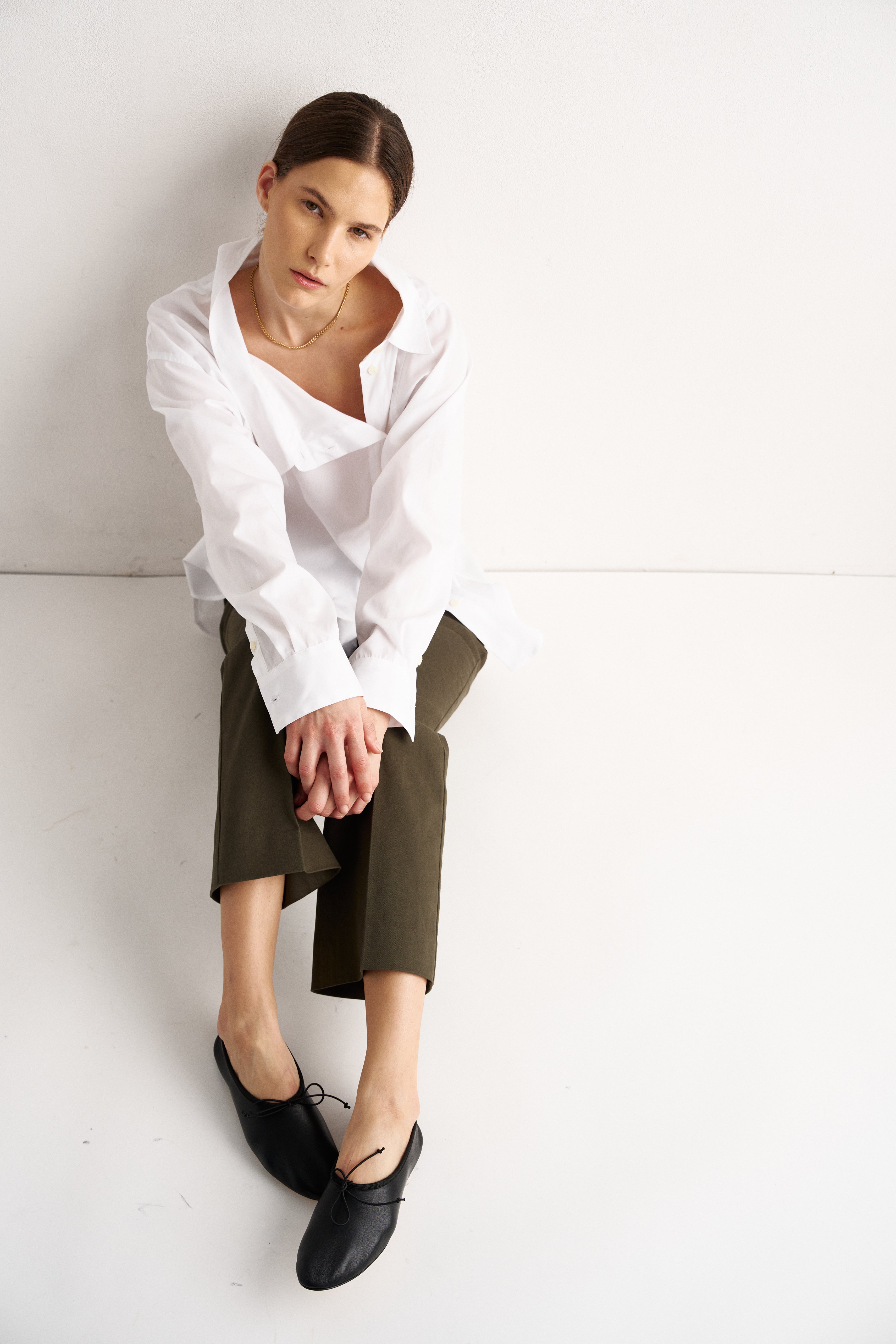 The Asymmetry Shirt in White