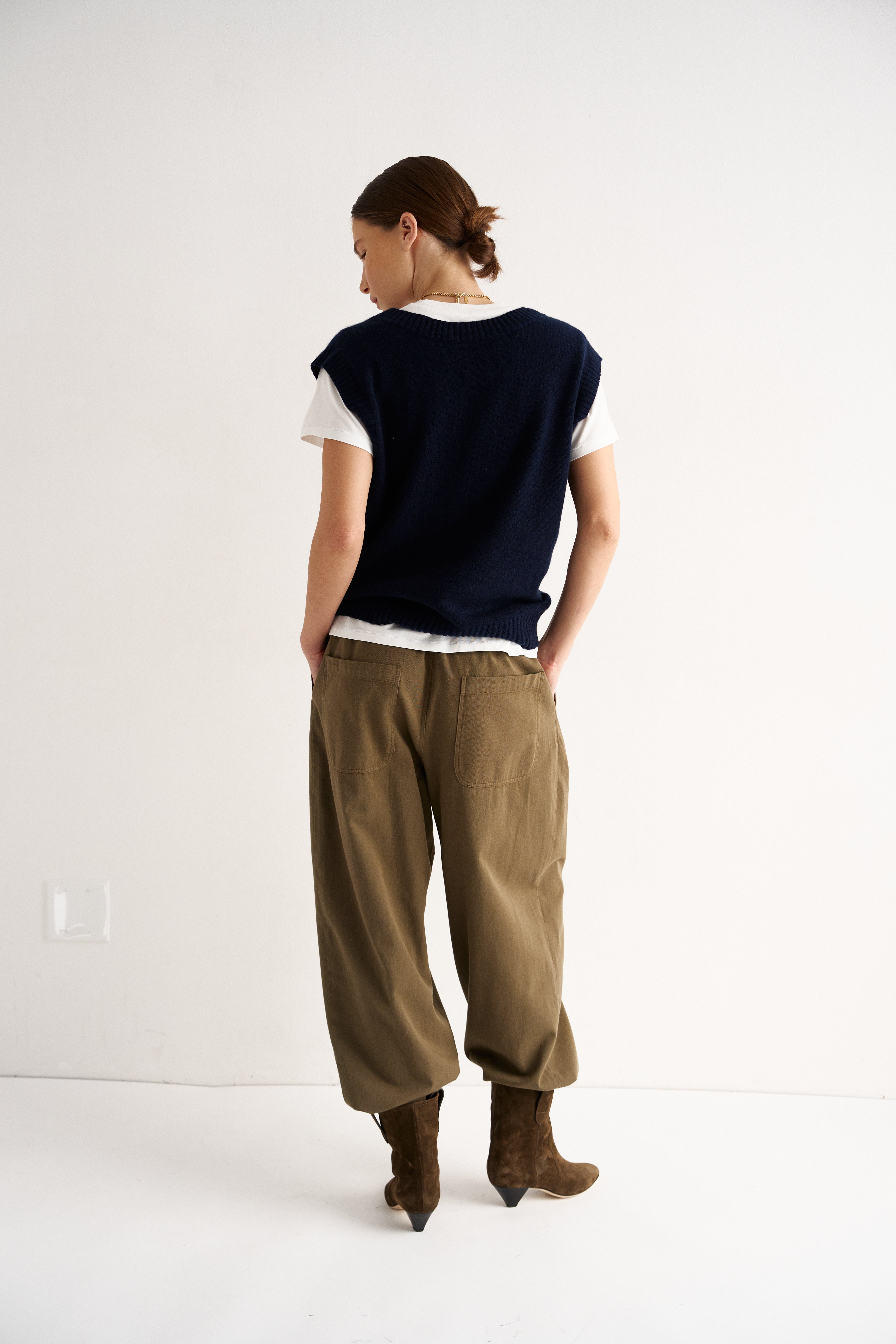 The Knit Vest in Navy