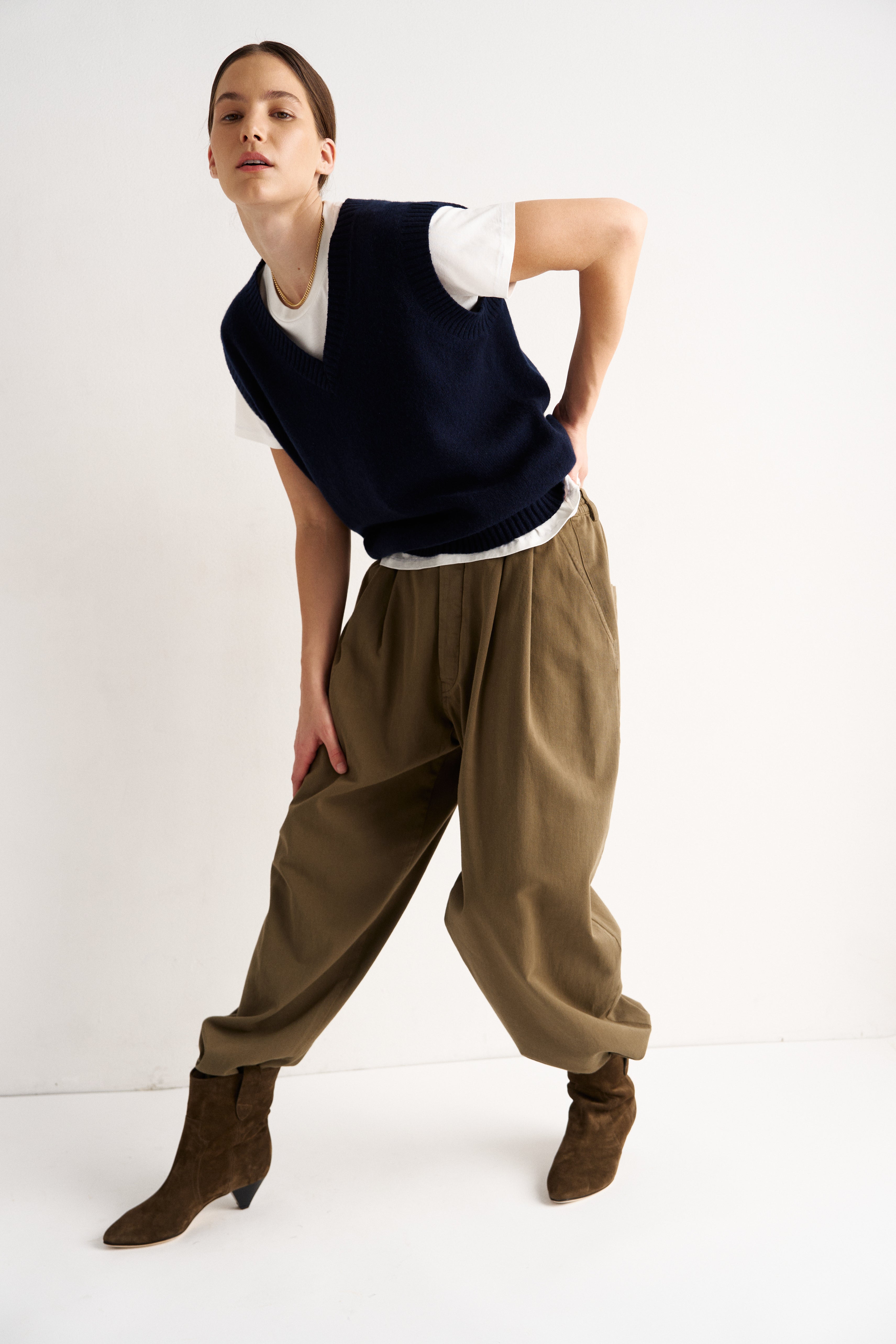  The Knit Vest in Navy