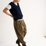 The Knit Vest in Navy