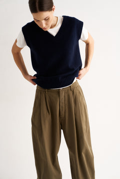 The Knit Vest in Navy