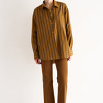 The Essential Shirt in Goldenrod Stripe