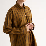 The Essential Shirt in Goldenrod Stripe