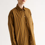 The Essential Shirt in Goldenrod Stripe