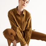 The Essential Shirt in Goldenrod Stripe