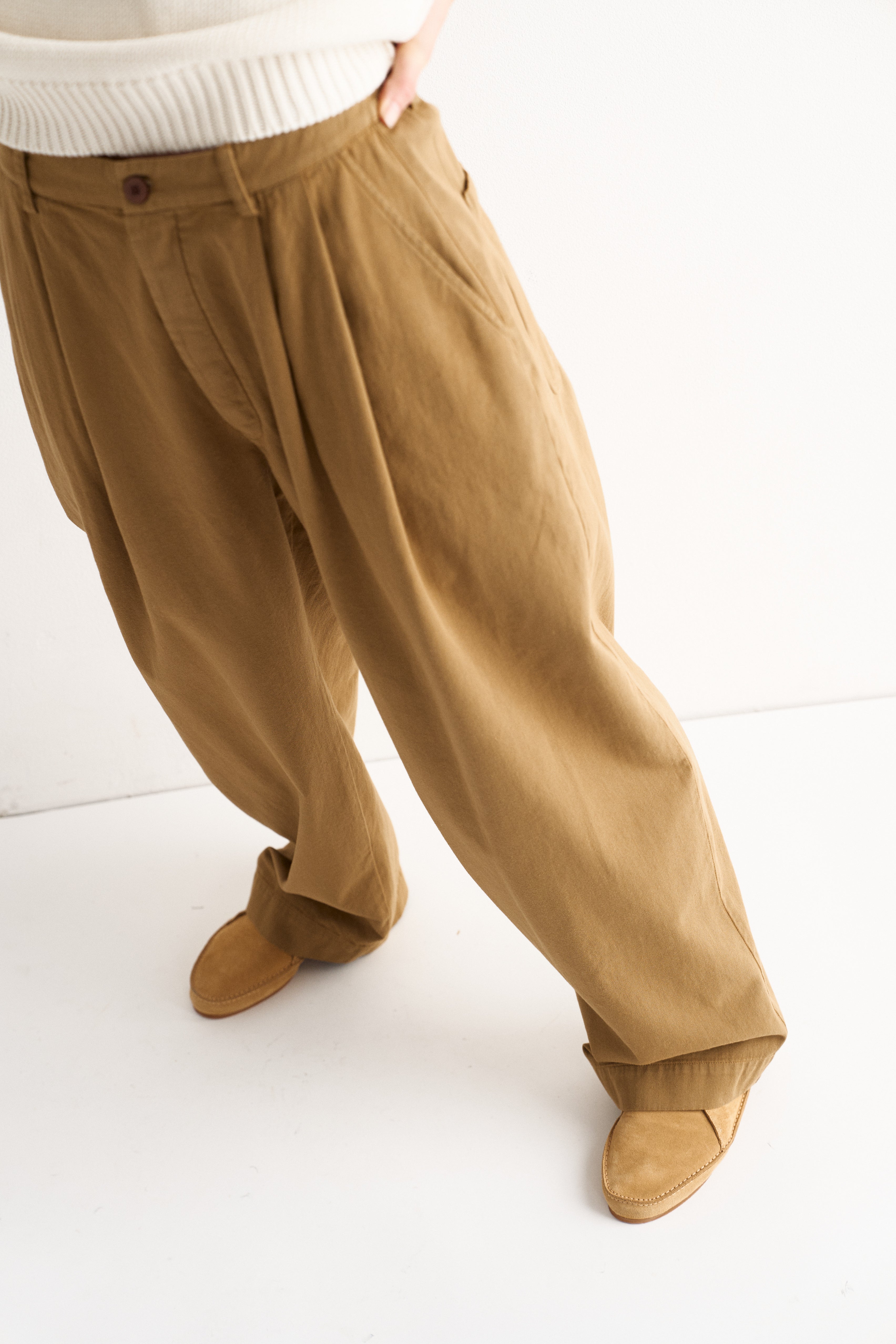 The Tapered Trouser in Camel