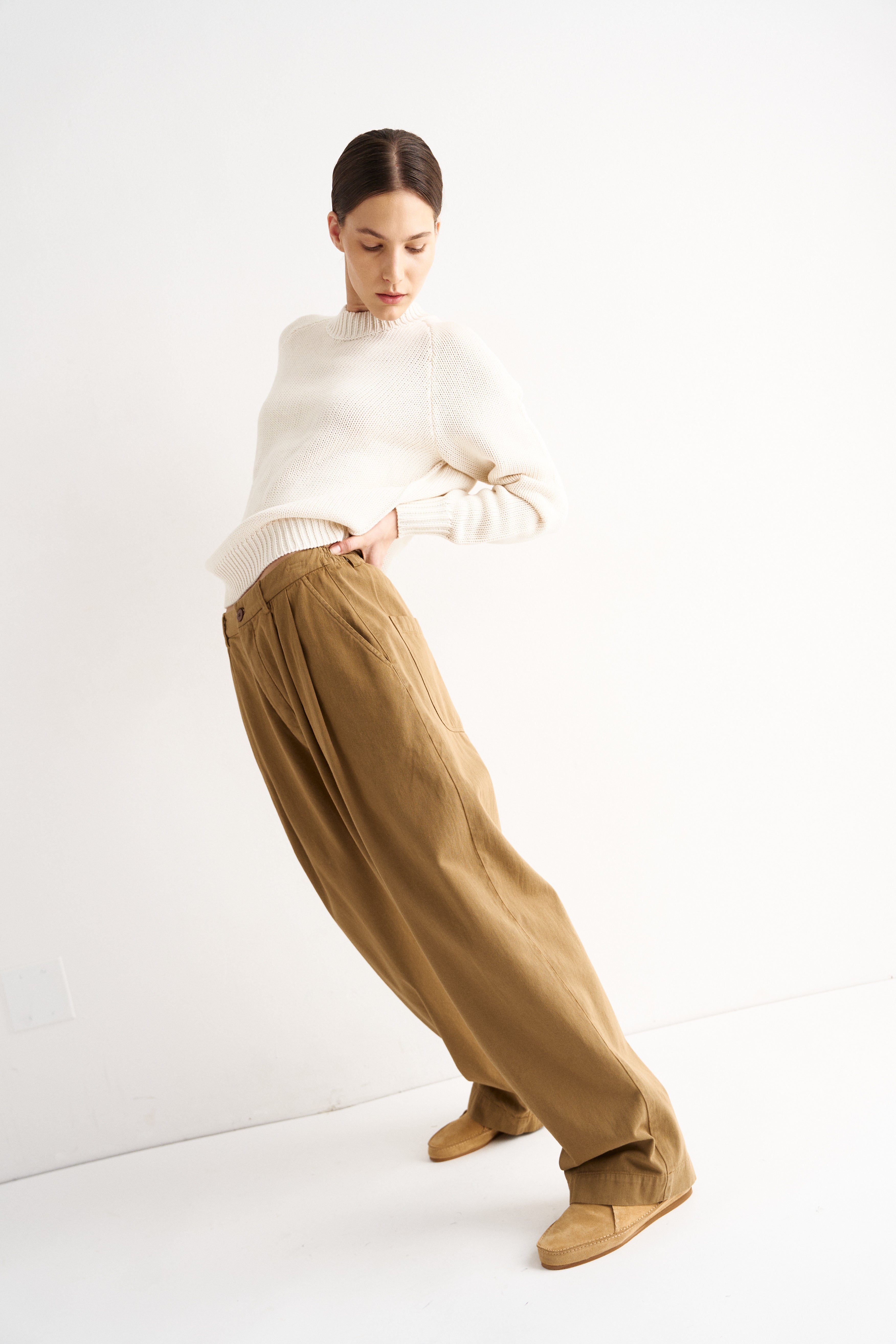 The Tapered Trouser in Camel