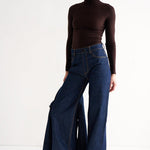 The Rib Turtleneck in Cocoa