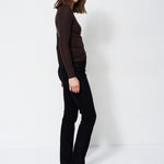 The Long Rib Tee in Cocoa