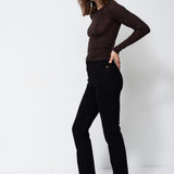 The Long Rib Tee in Cocoa