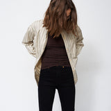 The Long Rib Tee in Cocoa