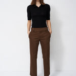 The Slim Polo Tee in Black