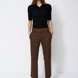 The Slim Polo Tee in Black
