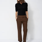 The Slim Polo Tee in Black