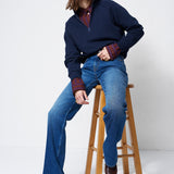 The Quarter Zip in Navy