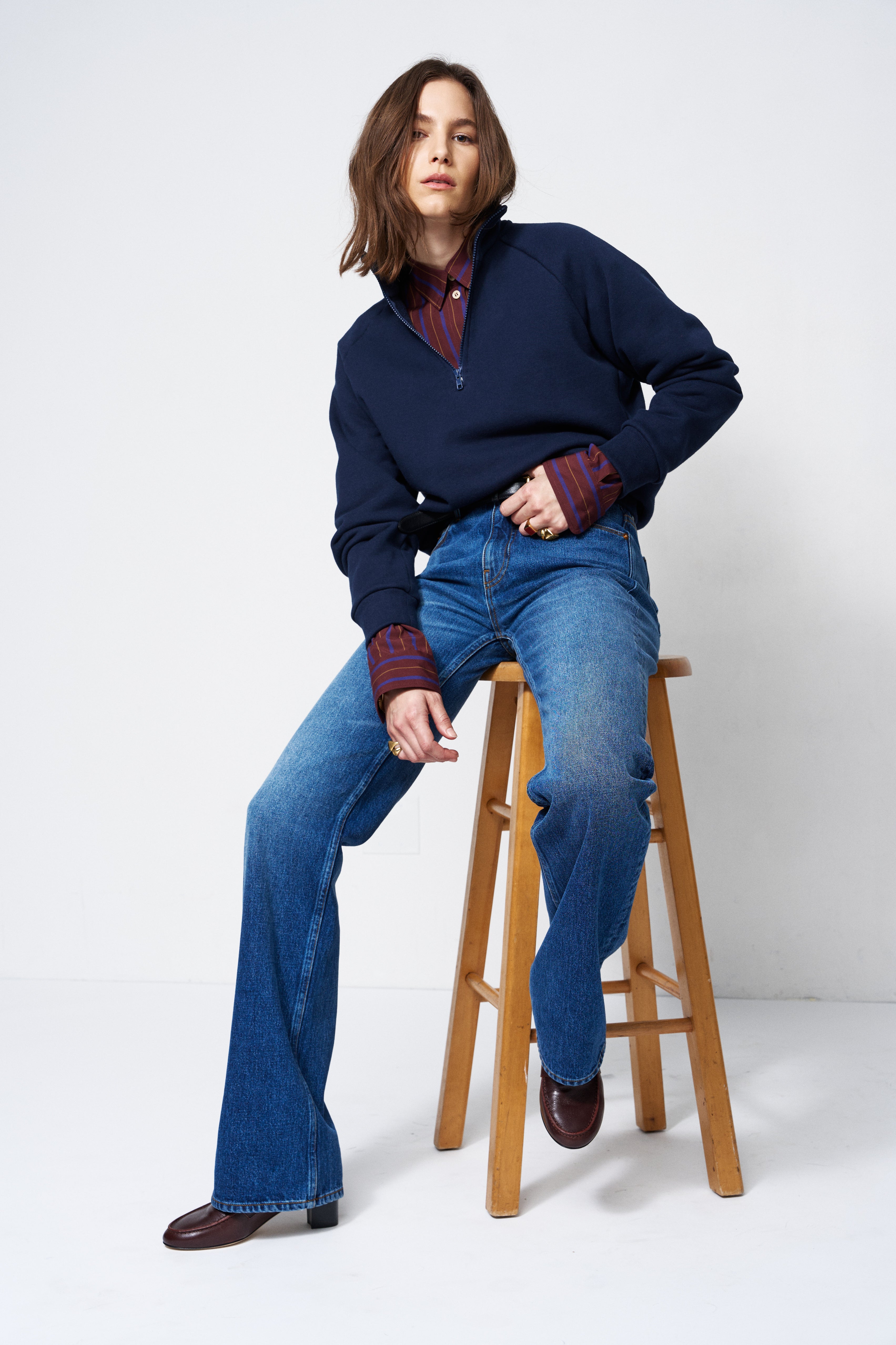 The Quarter Zip in Navy