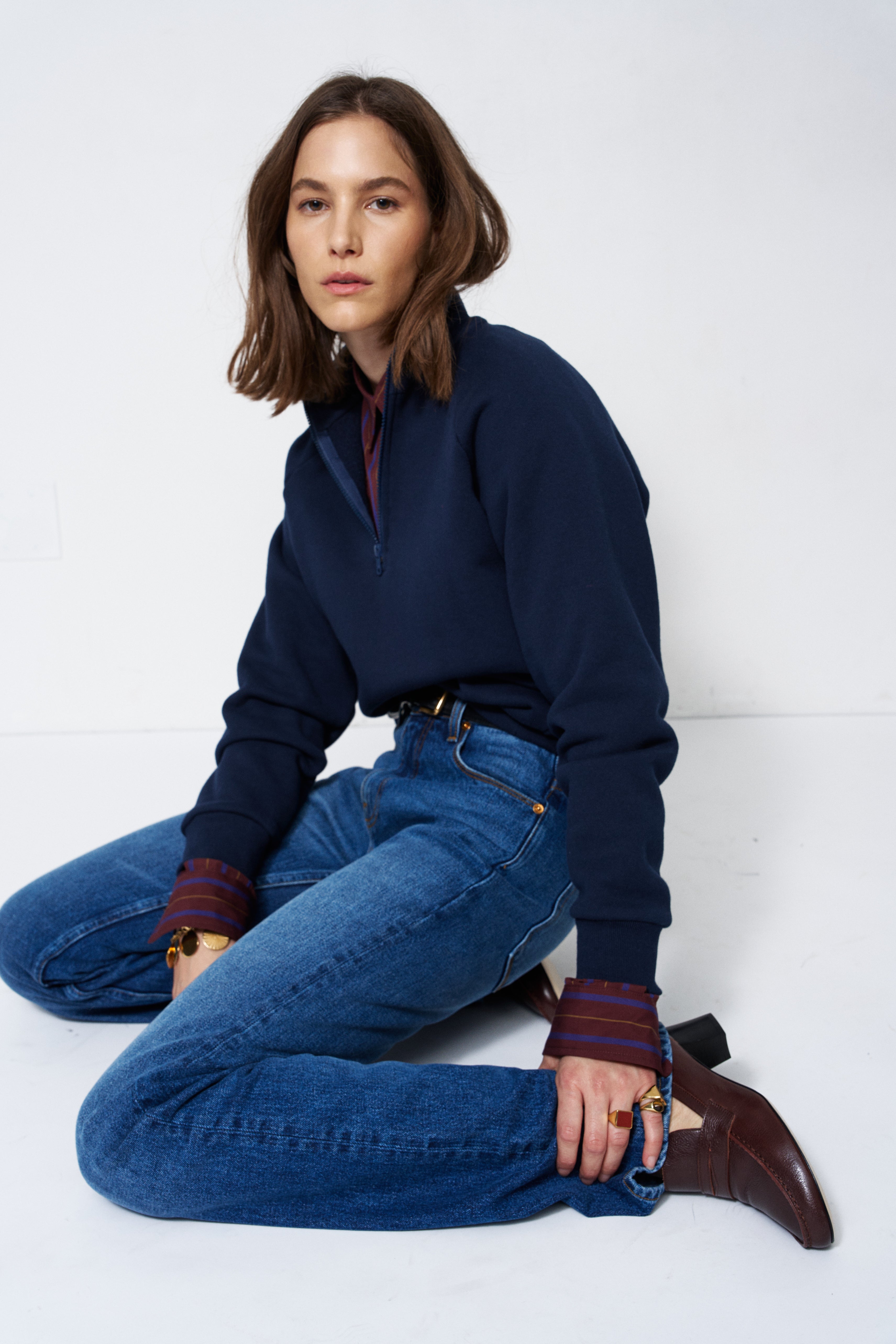 The Quarter Zip in Navy
