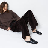 The Triple Pleat Trouser in Cacao