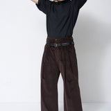 The Triple Pleat Trouser in Cacao