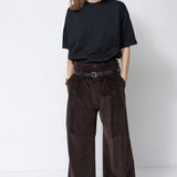The Triple Pleat Trouser in Cacao