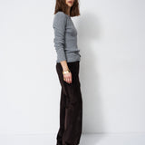 The Rib Slim Sweater in Graphite