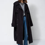 The Traditional Trench in Black