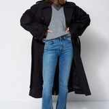 The Traditional Trench in Black